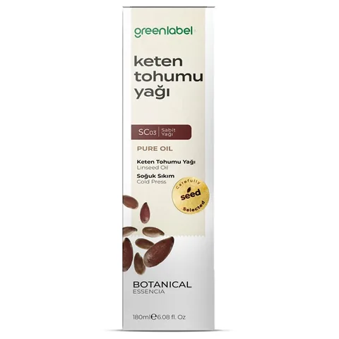 Greenlabel Organic Flaxseed Oil 180 ml - Omega-3 & Fiber