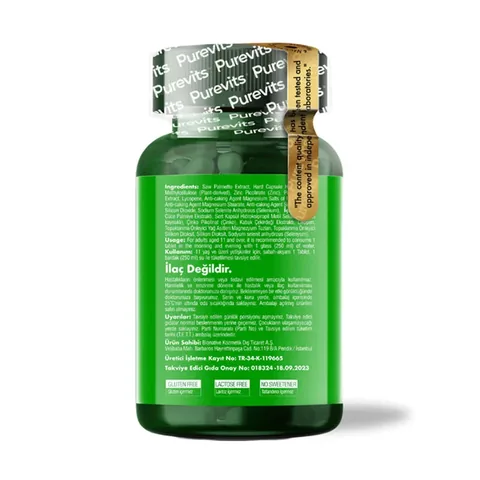 Purevits Saw Palmetto Complex 60 vegan Capsules