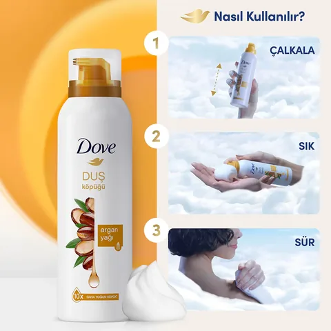 Dove Argan Oil Shower Foam 200 ml