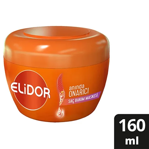 Elidor قناع العناية بالشعر سوبر بلند من إليدور لإصلاح فوري مع فيتامين سي والكيراتين والسيراميد 160 مل