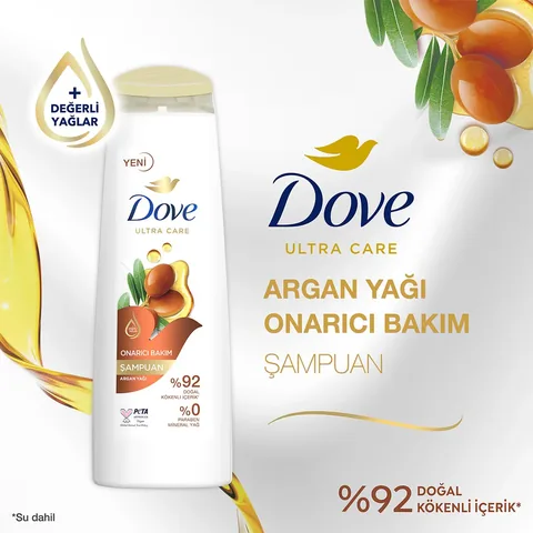 Dove شامبو دوف ألترا كير للعناية بالشعر وإصلاحه بزيت الأرغان 400 مل