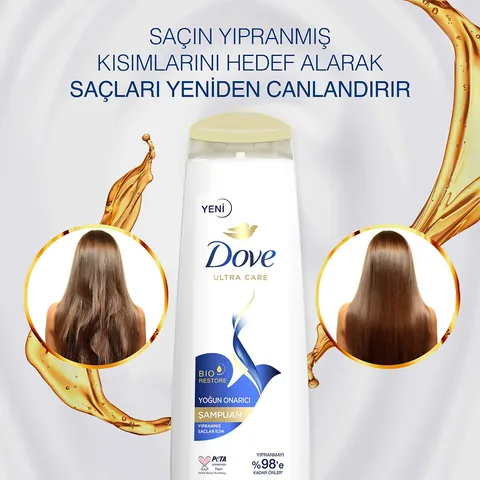 Dove شامبو دوف ألترا كير للعناية بالشعر وإصلاح مكثف للشعر التالف 400 مل