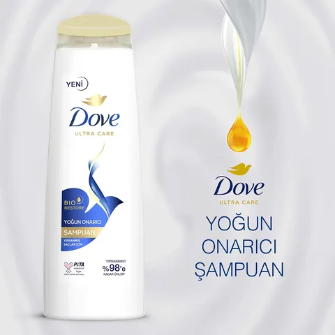 Dove شامبو دوف ألترا كير للعناية بالشعر وإصلاح مكثف للشعر التالف 400 مل
