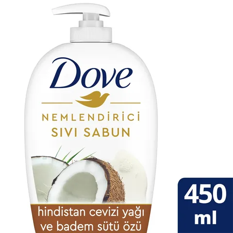 Dove Coconut Oil &amp; Almond Milk Extract Liquid Soap 450 ml