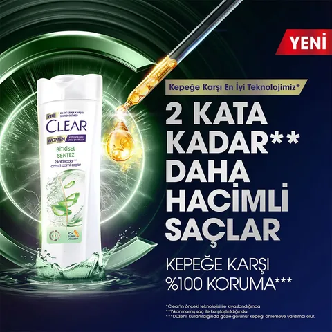 Шампунь против перхоти для женщин Herbal Synthesis 350 мл от Clear