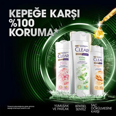 Шампунь против перхоти для женщин Herbal Synthesis 350 мл от Clear