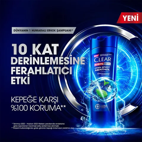 Clear شامبو كلير مين كول سبورت مينثول 350 مل