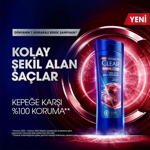 Clear Men 2-in-1 Anti-Schuppen Shampoo &amp; Kopfhautpflege 350ml