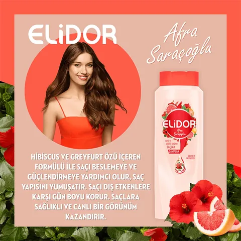 Elidor Nature's Energy Argan &amp; Hibiscus Shampoo 400ml