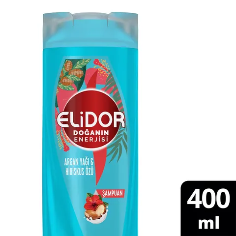 Elidor Nature's Energy Argan &amp; Hibiscus Shampoo 400ml