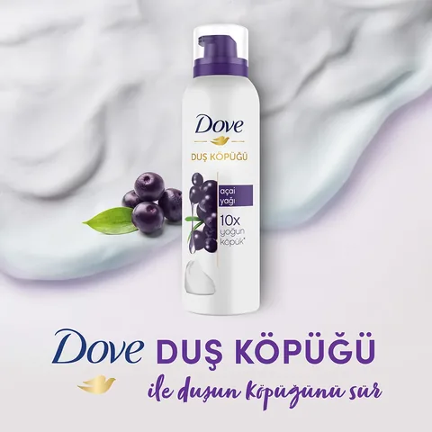 Dove Acai Oil Shower Foam 200 ml