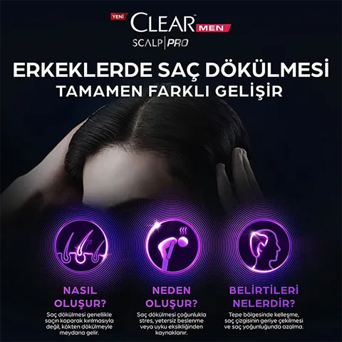 Clear شامبو كلير مين سكالب برو لتقوية فروة الرأس فعال ضد تساقط الشعر والقشرة 300 مل