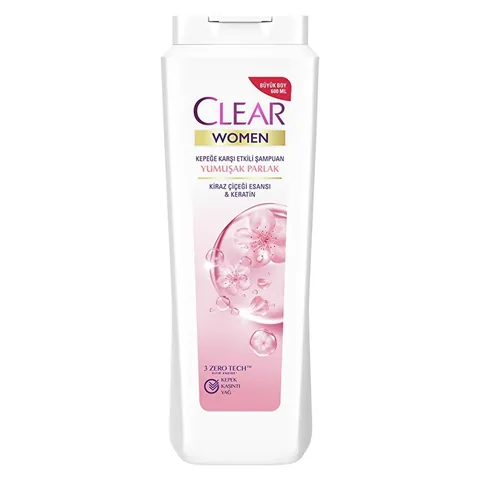 Clear Frauen Anti-Schuppen Shampoo - Sanft & Glänzend 600ml
