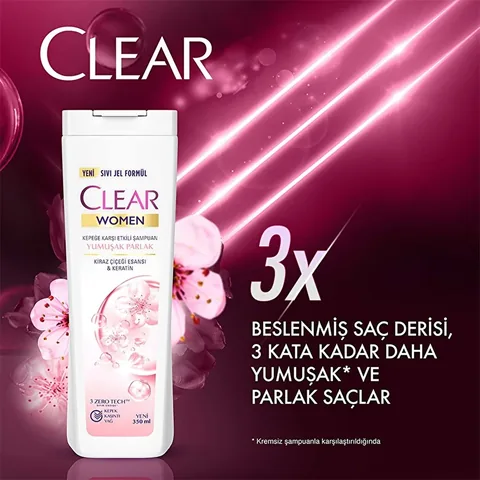 Clear Women Shampoo Smooth Shiny Cape 600 ml