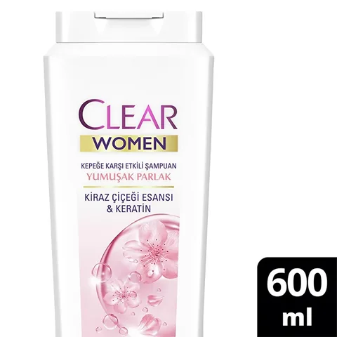 Clear Women Shampoo Smooth Shiny Cape 600 ml