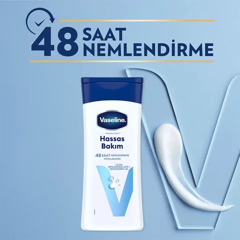 Vaseline Sensitive Care Körperlotion für trockene Haut, 200ml