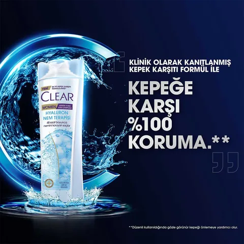 Clear Women Hyaluron Feuchtigkeit Anti-Schuppen Shampoo 350ml
