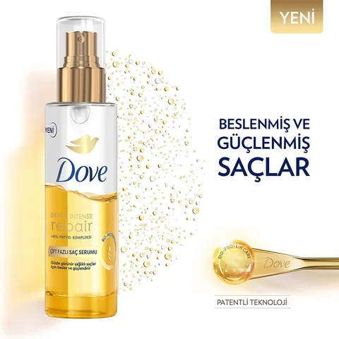 Dove سيروم دوف ثنائي المرحلة لإصلاح الشعر بعمق مع مركب الببتيد 80 مل