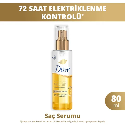 Dove سيروم دوف ثنائي المرحلة لإصلاح الشعر بعمق مع مركب الببتيد 80 مل