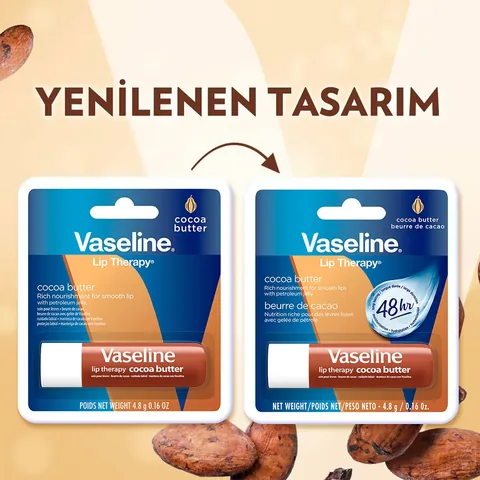 Vaseline Lip Therapy Lip Care Cream Cocoa Butter 4.8 gr