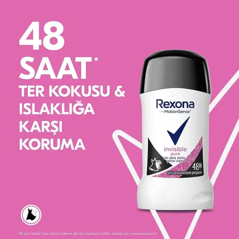 Дезодорант-стик Rexona Motionsense для женщин Невидимый Чистый 40 мл