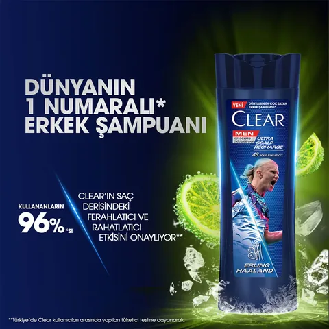 Clear شامبو كلير مين ليجندز إيرلينج هالاند 350 مل
