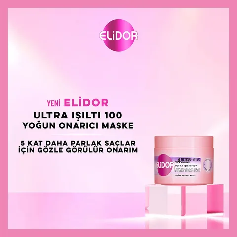 Elidor قناع الإصلاح المكثف من إليدور، لمعان فائق، إشراقة مكثفة، 220 مل