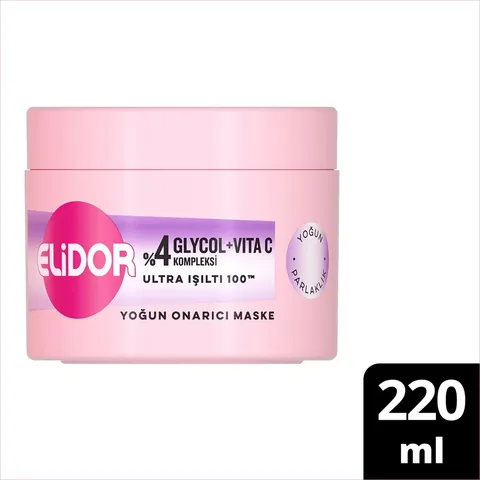 Elidor قناع الإصلاح المكثف من إليدور، لمعان فائق، إشراقة مكثفة، 220 مل