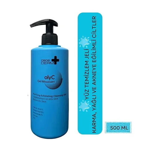 CeceMed Cece Derm Olyc Purifying Exfoliating Cleansing Gel 500 ml