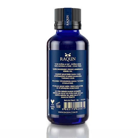 Raqun Aromatherapy Apricot Kernel Oil - 50ml Natural Moisturizer