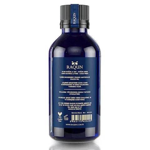Raqun Sweet Almond Oil 100ml - Pure Aromatherapy Oil
