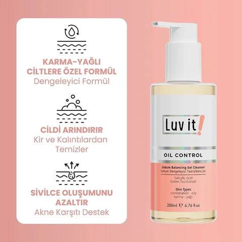 Luv It Sebum regulierendes Reinigungsgel - 200ml