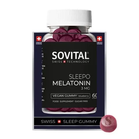 Sovital Sleepo Melatonin Weichkapseln für erholsamen Schlaf - 60 Stück