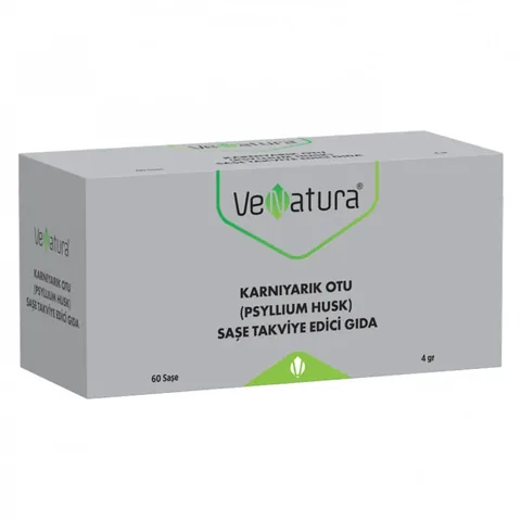 VeNatura مكمل غذائي فيناتورا بلاك سيلليوم (قشر سيلليوم) 60 كيسًا