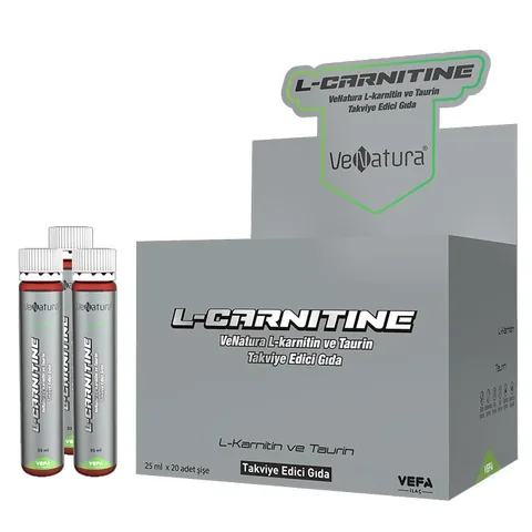 VeNatura L-carnitine and Taurine Food Supplement 25 ml x 20 pcs Bottle