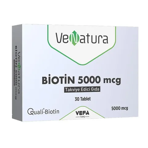 VeNatura مكمل غذائي فيناتورا بيوتين ٥٠٠٠ ميكروغرام، ٣٠ قرصًا