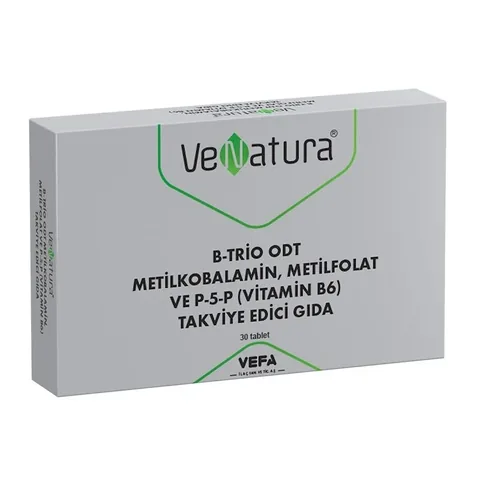 Venatura B-trio Odt Methylcobalamin, Methylfolate And P-5-p Food Supplement 30 tablets