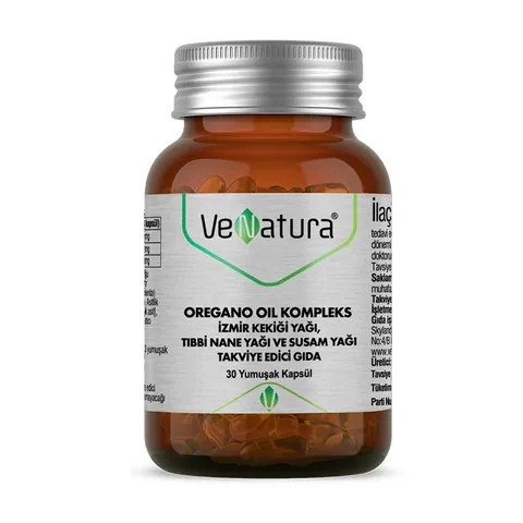 VeNatura Oregano Oil Complex İzmir Oregano Oil 30 Soft Capsules