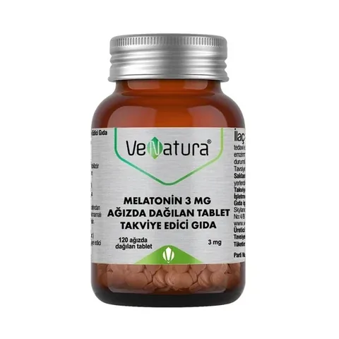 VeNatura Melatonin 3mg 120 Tabletten zur Unterstützung des Schlafs
