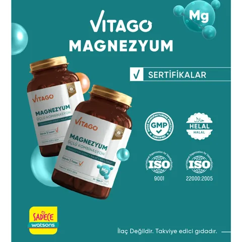 Vitago Magnesium Triple Effect Tablet 30's