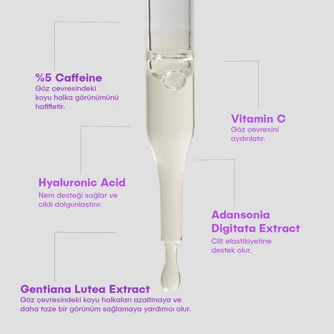 She Vec Koffein Glutathion HA Antioxidans Serum 30 ml