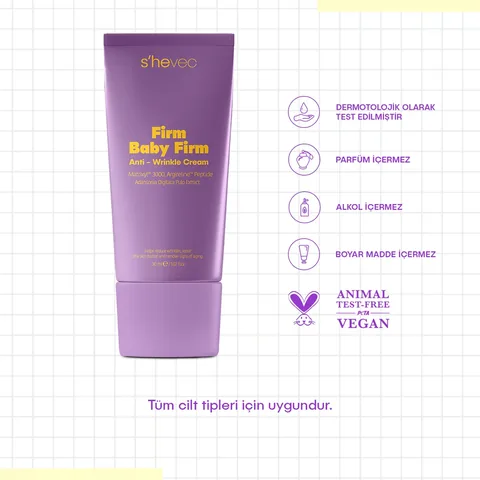She Vec Festigende Baby Anti-Faltencreme mit Matrixyl 3000