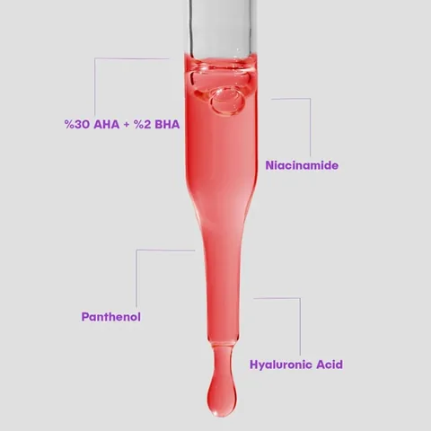 تقشير الوجه الأحمر المخملي AHA + BHA 30 مل من شي فيك She Vec