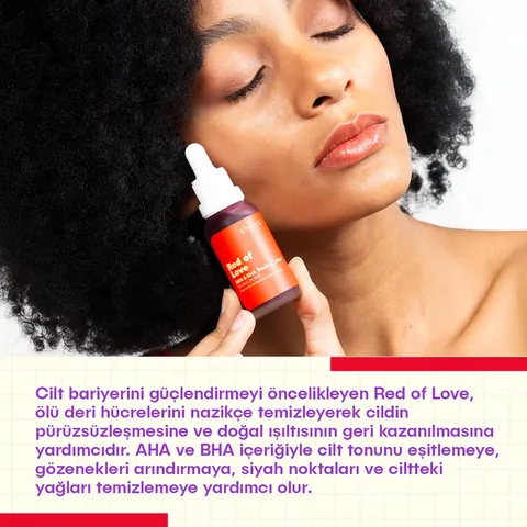 She Vec Red Of Love Aha+ Bha Facial Peeling 30 ml
