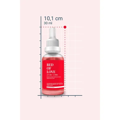 She Vec Red Of Love Aha+ Bha Facial Peeling 30 ml