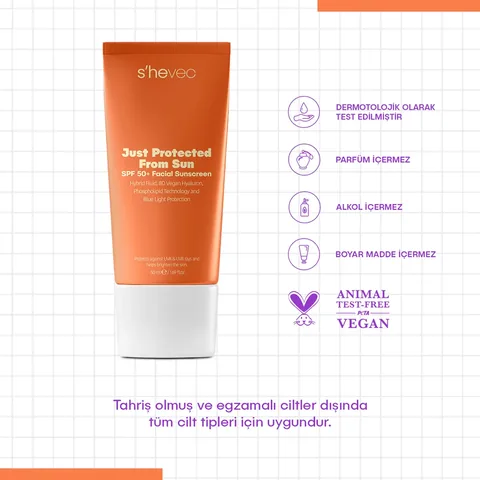 She Vec Just Protected From Sun Spf50+ 50 ml