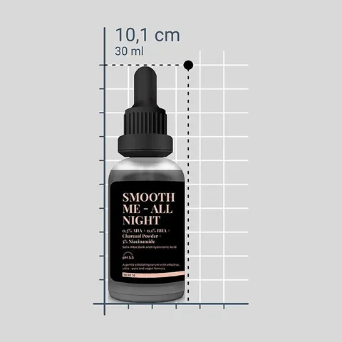 She Vec Smooth Me All Night Active Charcoal Black Serum 30 ml