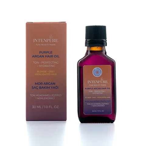 Intenpure Argan Haaröl für blonde und graue Töne - 30 ml