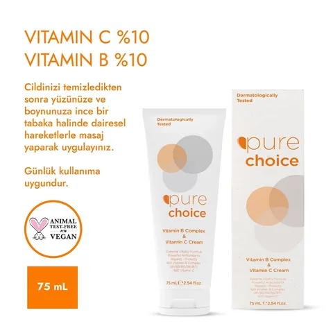 Pure Choice Vitamin C and Vitamin B Complex Skin Care Cream 75 ml