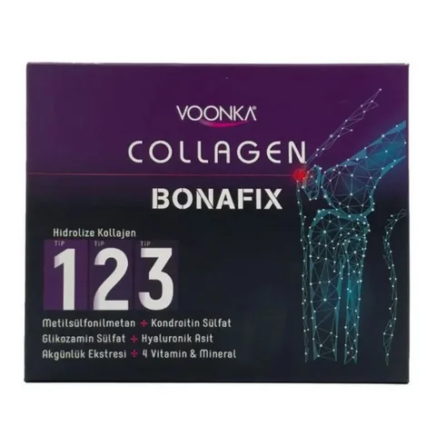 Voonka Collagen Bonafix Type I,ii,iii Food Supplement 30 sachets